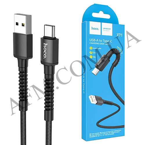USB кабель Hoco X71 Micro USB (1000mm) чорний