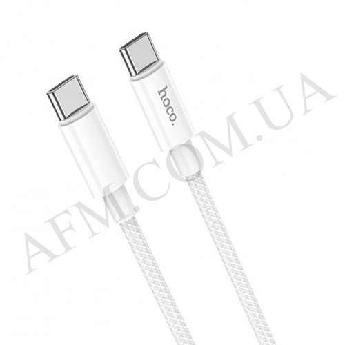 USB кабель Hoco X68 PD 100W Type-C на Type-C (2000mm) сірий