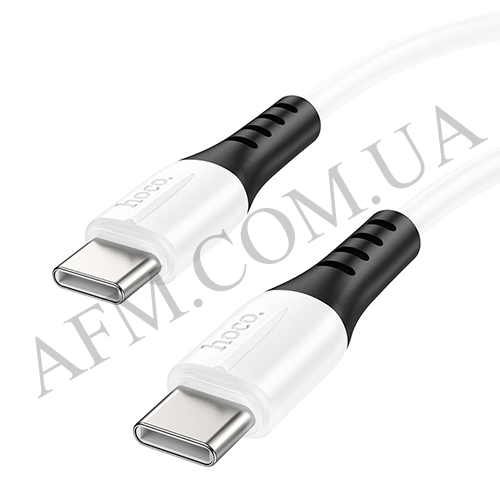 USB кабель Hoco X82 Type-C to Type-C 60W (1000mm) білий