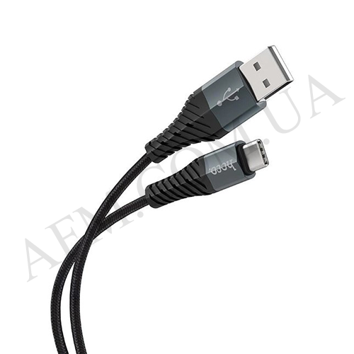 USB кабель Hoco X38 Cool Type-C (250mm) чорний