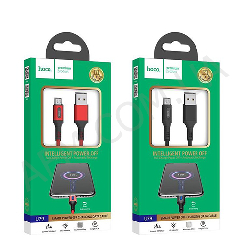 USB кабель Hoco U79 Admirable smart power Micro USB (1200mm) красный*