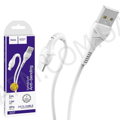 USB кабель Hoco X37 Cool power Micro USB (1000mm) білий