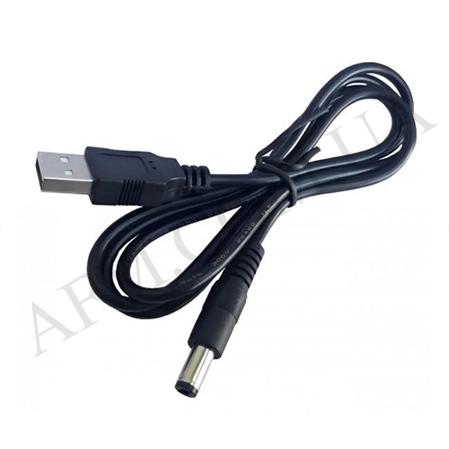 USB кабель с преобразователем напряжения с 5V на 12V (0.5A 5.5*3.5 мм) DC для роутера