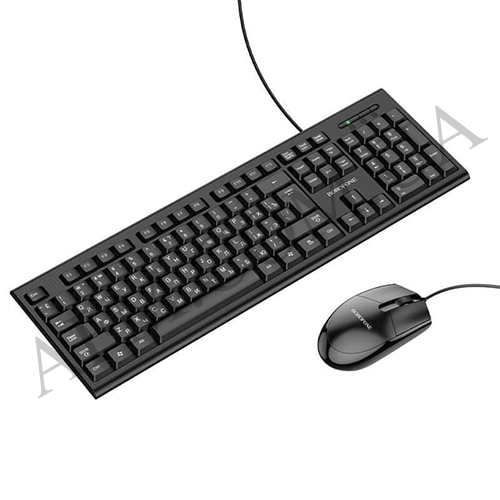Комплект клавіатура + мишка Borofone BG6 чорний