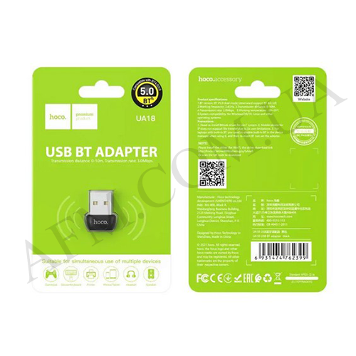 Bluetooth адаптер Hoco UA18 чёрный