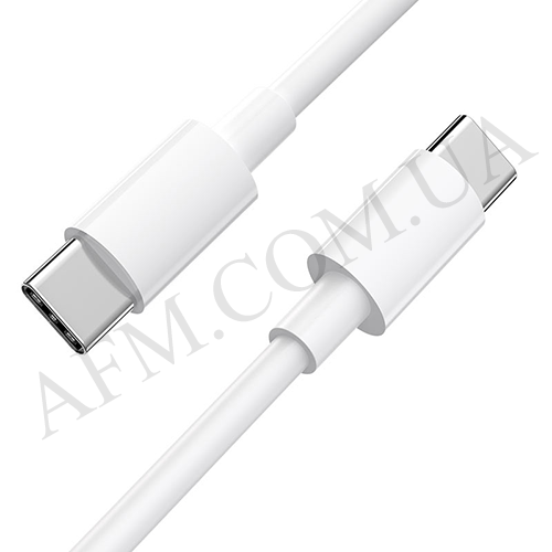USB кабель Hoco X96 Type-C to Type-C PD 60W білий