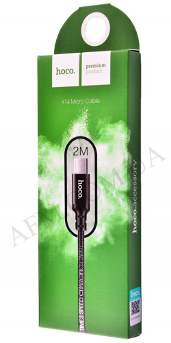 USB кабель Hoco X14 Times Micro USB (2000mm) чорний