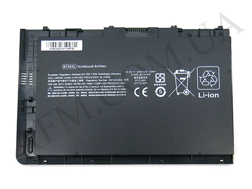 + АКБ для ноутбука HP BT04XL EliteBook Folio 9470M/ 9480 (14.8V/ 3500mAh/ 52Wh) AAA