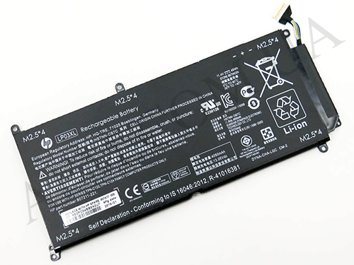 +АКБ для ноутбука HP LP03XL ENVY 15-ae000/ 15-ae100/ 15-As (11.4V/ 3600mAh/ 41Wh) AAA