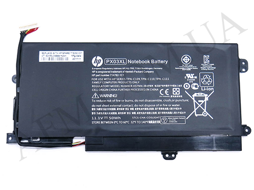 +АКБ для ноутбука HP PX03XL ENVY 14-K/ Touchsmart M6-K (11.1V/ 4500mAh/ 50Wh) ААА