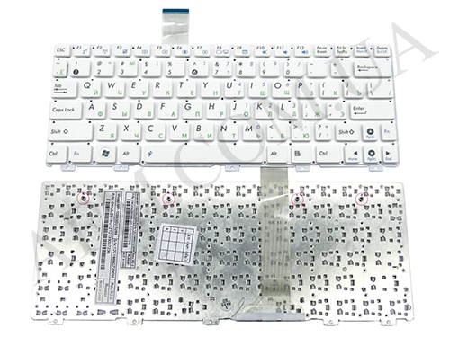 +Клавиатура+КлавиатурнаяПлата Asus Eee PC 1025C/ 1025CE/ X101 series белая+русский оригинал