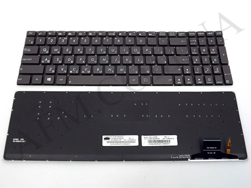 +Клавиатура+КлавиатурнаяПлата Asus UX51/ UX51VZ графитовая+русский+подсветка оригинал