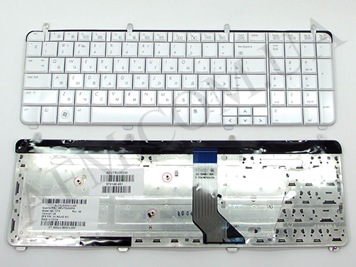 Клавіатура + КлавіатурнаПлата HP Pavilion DV7-2000/ DV7t-2000/ DV7-3000 біла + російська оригінал