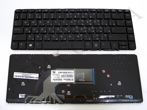 Клавиатура+КлавиатурнаяПлата HP ProBook 440 G0/ 440 G1/ 445 G1 чёрная+русский+подсветка оригинал