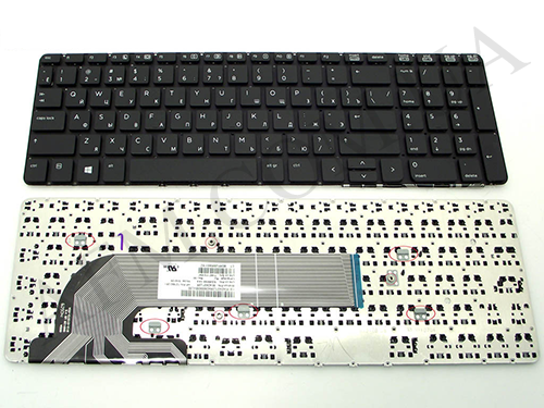 +Клавиатура+КлавиатурнаяПлата HP ProBook 450/ 455/ 470 чёрная+русский оригинал