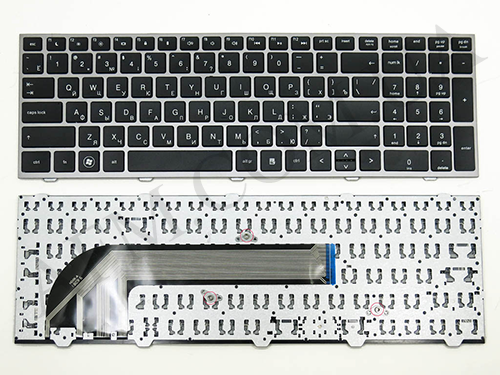 +Клавиатура+КлавиатурнаяПлата HP ProBook 4540s/ 4545s чёрная+русский+рамкасерая оригинал
