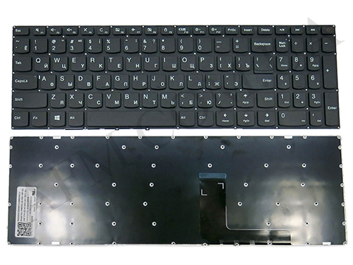 + Клавіатура + КлавіатурнаПлата Lenovo 110-15IBR/ 110-15ACL/ 110-15AST чорна + російська OEM