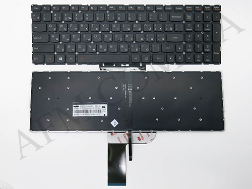 Клавіатура + КлавіатурнаПлата Lenovo 700-15ISK/ 700-17ISK чорна + російська + підсвічування оригінал