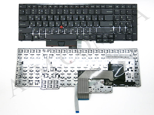 +Клавиатура+КлавиатурнаяПлата Lenovo E530/ E535/ E545 чёрная+русский+джойстик+подсветка оригинал