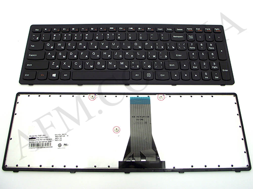 Клавіатура + КлавіатурнаПлата Lenovo G500s/ G505s/ S510p/ Flex 15 чорна + російська +рамка OEM