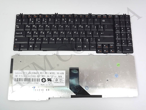 Клавіатура + КлавіатурнаПлата Lenovo G550/ G555/ B550/ B560/ B565/ V560/ V565 чорна + російська оригінал