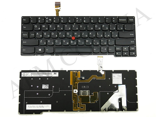 + Клавіатура + КлавіатурнаПлата Lenovo NEW X1 Carbon Gen 2 чорна + російська + підсвічування + джойстик оріг