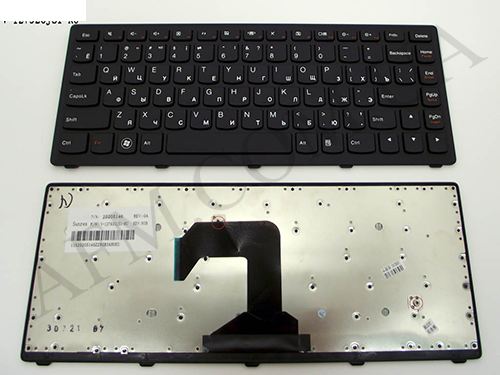 + Клавіатура + КлавіатурнаПлата Lenovo S300/ S400/ S405 чорна + російська +рамка оригінал