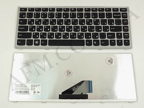 + Клавіатура + КлавіатурнаПлата Lenovo U310 чорна + російська + рамка сіра оригінал