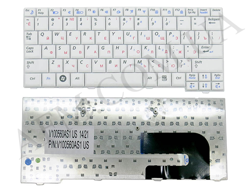 + Клавіатура + КлавіатурнаПлата Samsung NC10/ ND10/ N110/ N128/ N130/ N140 біла + російська оригінал