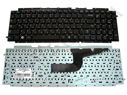 + Клавіатура + КлавіатурнаПлата Samsung RC710/ RC711 чорна + російська оригінал
