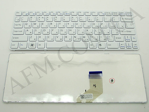 + Клавіатура + КлавіатурнаПлата SONY SVE11/ E11 біла + російська +рамка оригінал