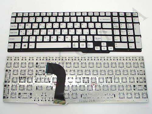 + Клавіатура + КлавіатурнаПлата SVS15 срібляста + російська оригінал