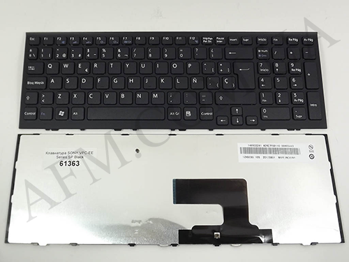 +Клавиатура+КлавиатурнаяПлата SONY VPC-EC чёрная+испанский оригинал