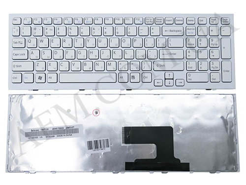 + Клавіатура + КлавіатурнаПлата SONY VPC-EE біла + російська +рамка оригінал