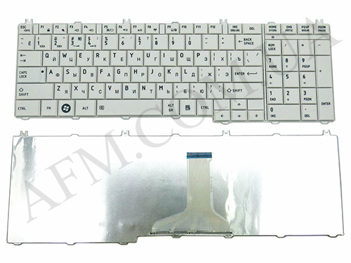 + Клавіатура + КлавіатурнаПлата TOSHIBA Satellite C650/ C660/ C670/ L650/ L655 біла + російська оригінал
