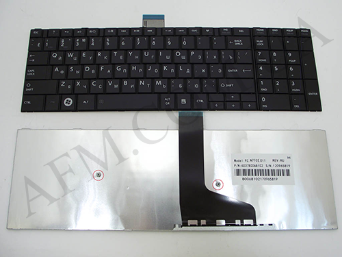 + Клавіатура + КлавіатурнаПлата TOSHIBA Satellite C70/ C70D/ C70-A/ C70D-A чорна + російська оригінал