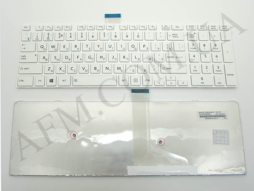 Клавіатура + КлавіатурнаПлата TOSHIBA Satellite S55/ S50/ S55-A/ S55T-A біла + російська +рамк оригінал