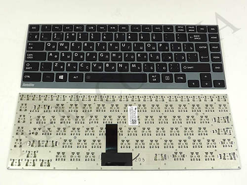 + Клавіатура + КлавіатурнаПлата TOSHIBA Satellite U800/ U800W чорна + російська +рамка сіра оригінал