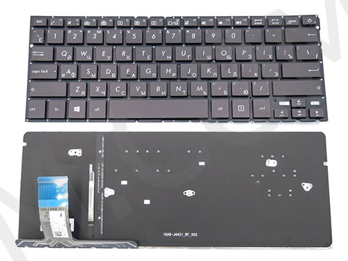 + Клавіатура + КлавіатурнаПлата Asus UX330C/ UX330CA чорна + російська + підсвічування оригінал