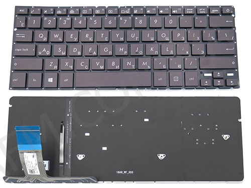 +Клавиатура+КлавиатурнаяПлата Asus UX330U/ UX330UA/ UX330UAK чёрная+русский+подсветка оригинал