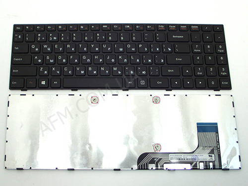 Клавіатура + КлавіатурнаПлата Lenovo 100-15IBY/ 300-15/ B50-10 чорна + російська +рамка оригінал