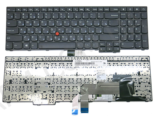 +Клавиатура+КлавиатурнаяПлата Lenovo E550/ E550c/ E555 чёрная+русский+подсветка+джойстик оригинал