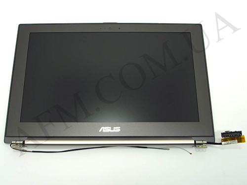 +LCD 11.6" ASUS UX21A Кришка +рамка/ Шлейф 30 пін / Петлі / Темно- сіра