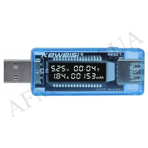 USB тестер Keweisi kws-V20 вольтметр, амперметр, измеритель емкости акб SKU0000243