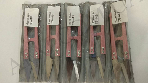 Ножиці AIDA TB-448 з загартованими лезами з високовуглецевої сталі (10.7см, довжина леза 3.2)