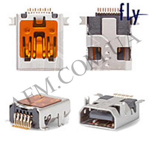 Конектор Fly DS103/ DS105/ FS107/ DS113/ DS120/ E130/ E145/ TS105/ TS90 mini USB 10pin