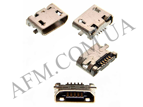Коннектор Nokia 105/ 207/ 208/ 220/ 225/ 230/ 500 Asha/ 503/ 710, 5 pin, Micro-USB Type-B