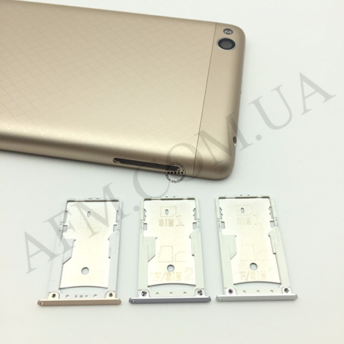 Держатель SIM-карты и карты памяти Xiaomi Redmi 3/ Redmi 3S белый*