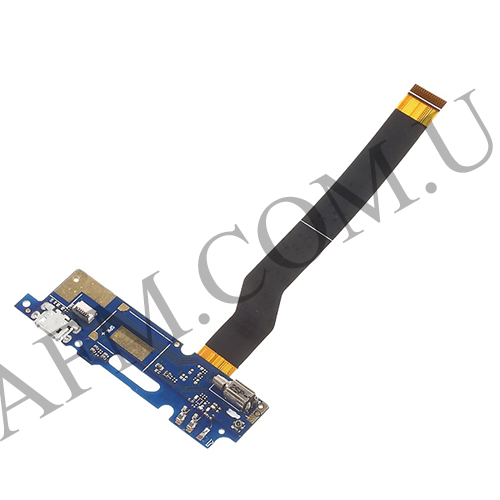 Шлейф (Flat cable) Asus ZenFone 3 Max 5.2" (ZC520TL) з роз'ємом зарядки, з вібро, з мікрофоном *
