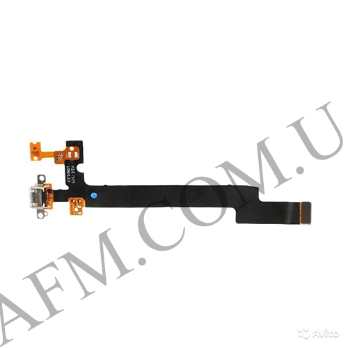 Шлейф (Flat cable) Meizu MX5 с разъёмом зарядки, с микрофоном*